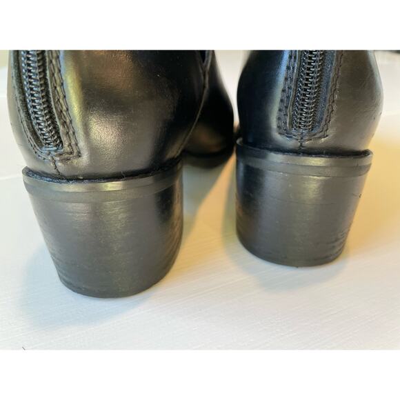 BLONDO Waterproof Leather Ankle Bootie Boots Back Zipper Size 7.5 Pointed Toe - Picture 9 of 15